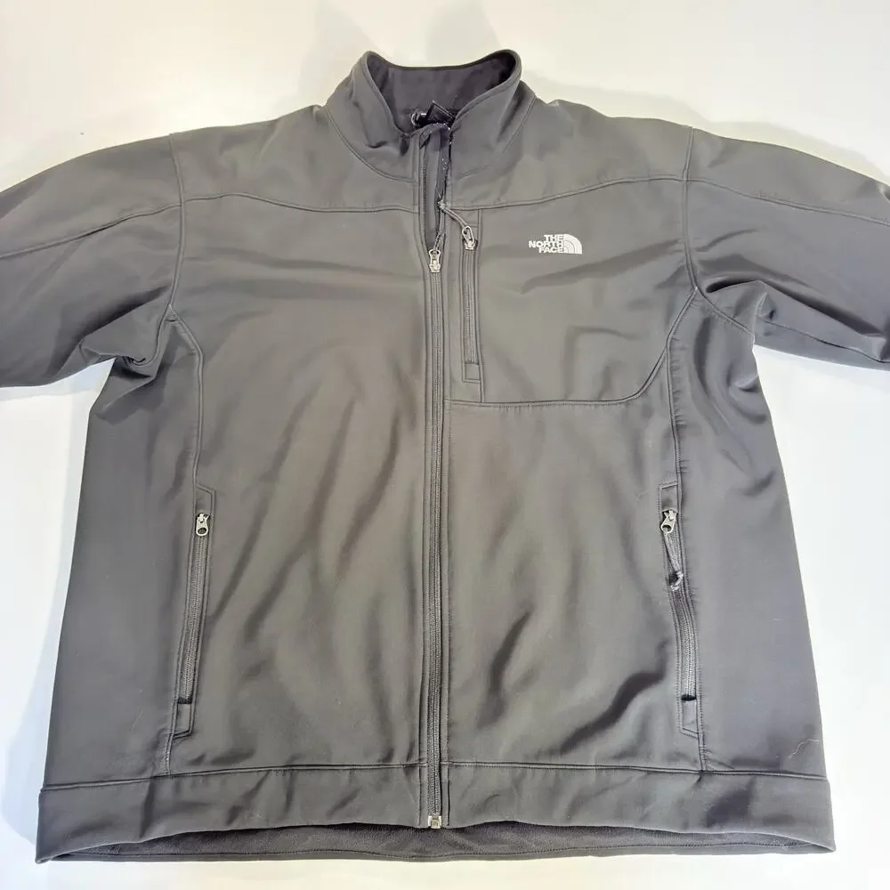 The North Face Apex Bionic Mens XXL Gray Softshell Full Zip Jacket Windproof